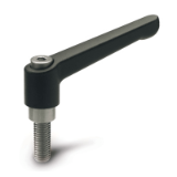 GN 300.1 STUD - ELESA-Adjustable handles with threaded screw
